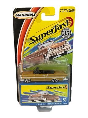 1957 Lincoln Premiere, 35th Superfast, 2004 Matchbox Gold Limited Edition